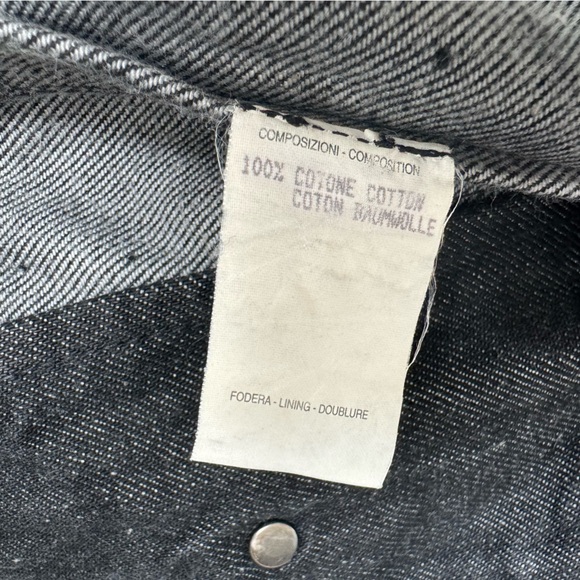 ❌SOLD❌GUCCI Authentic Denim Jean Black Jacket Size Small | 9901566💚 - Picture 13 of 17